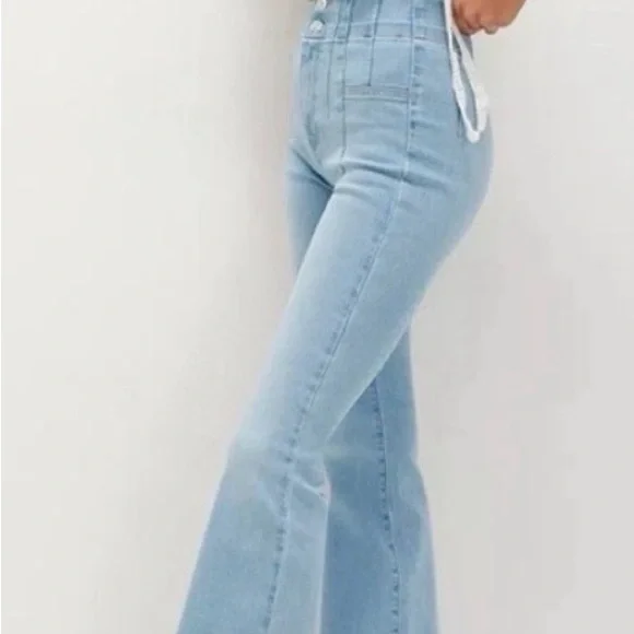 We The Free Libre Wide-Leg Jeans Light Blue Size 31 - Picture 4 of 15